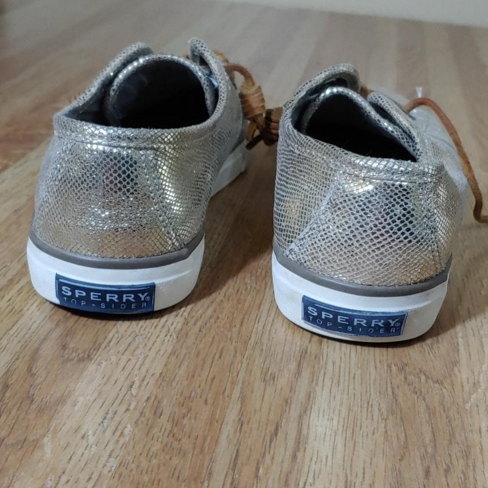 Sperry Seacoast Metallic Python Embossed Sneakers… - image 8
